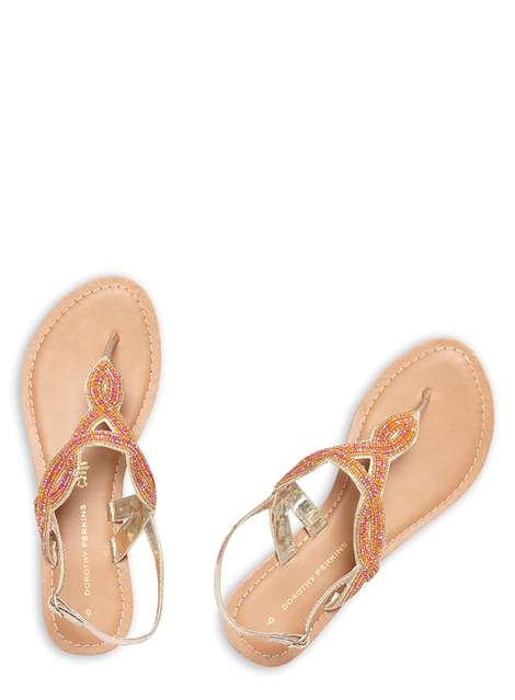 Coral Leather 'Fiji' Sandals
